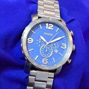 Fossil Gage Chrono 50mm Blue Dial Men's Chrono Watch
